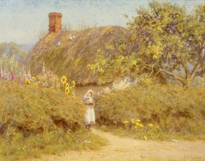 Un cottage del Surrey da Helen Allingham